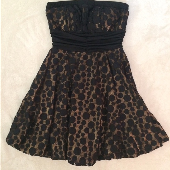 Strapless cocktail dress