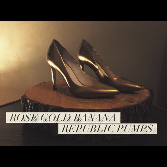 Rose Gold Banana Republic Heels