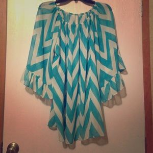 Chevron print tunic
