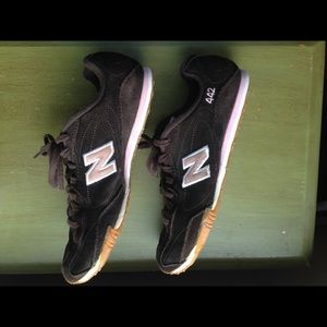 New Balance brown suede tennis shoes