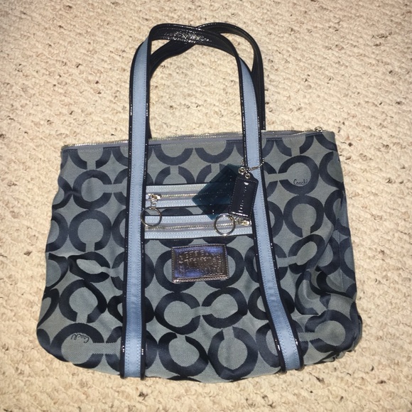 Coach Blue Poppy Bag
