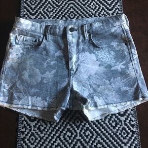 H&M high waisted floral Jean shorts!