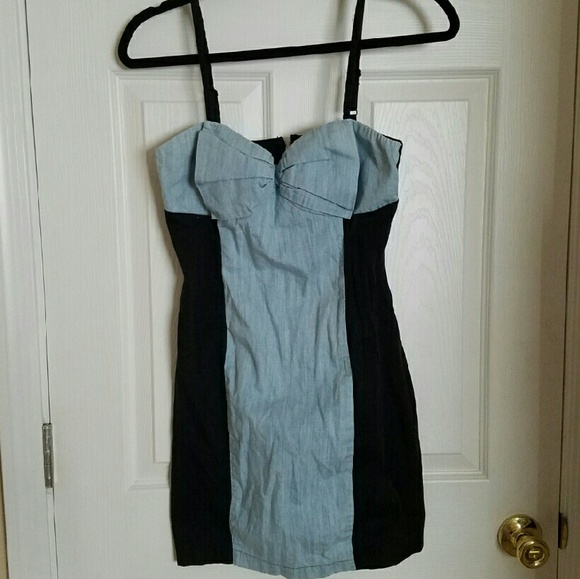 Black and blue boutique dress