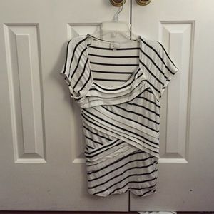 Anthropologie w/asymmetrical neckline top - medium