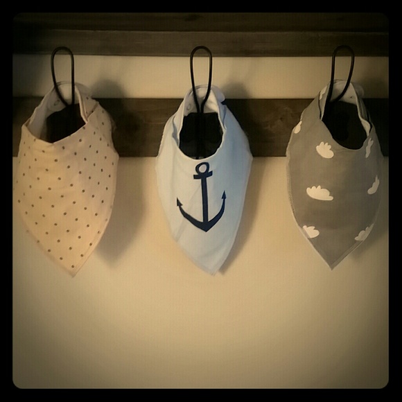 NEW Baby bandana triangle bibs set of 3