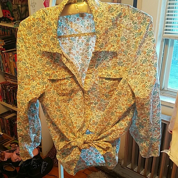 Floral button up