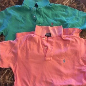 2 Ralph Lauren polo shirts