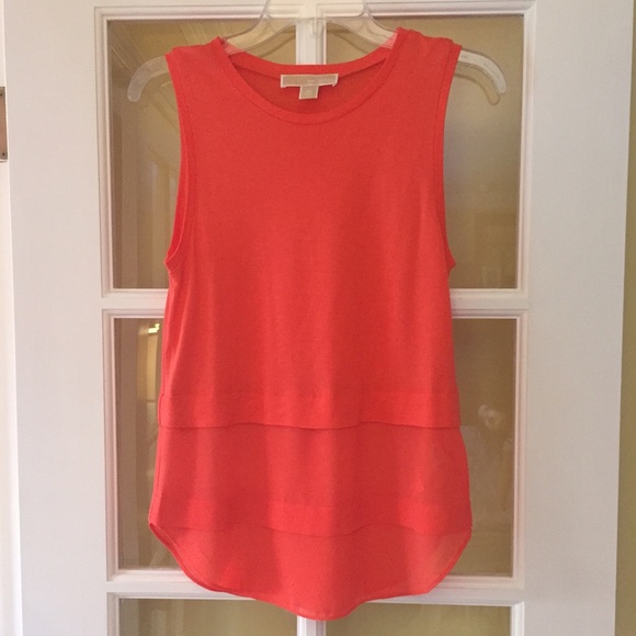 Michael Kors Tops - {Michael Kors} Coral Sleeveless Top