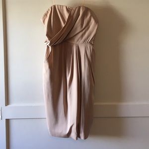 Theory Blush Strapless Dress Size 6