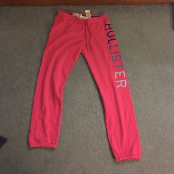 Pink cuffed sweatpants from Hollister. - Picture 1 of 1