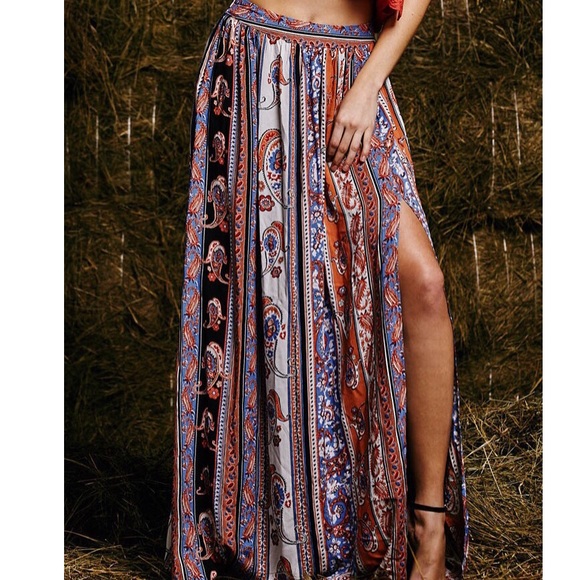 Bohemian long sexy skirt