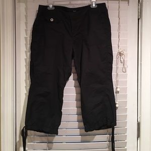 Express black cargo capris 12