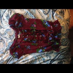 Floral hollister shirt