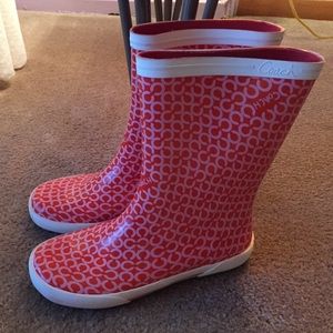 Coach rain boots