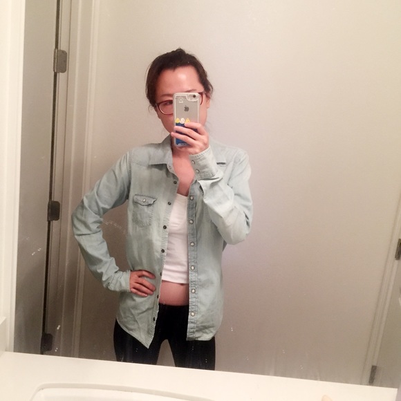 American eagle denim shirt