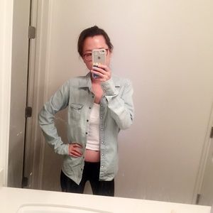 American eagle denim shirt
