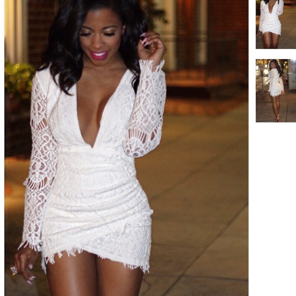 Lace white dress