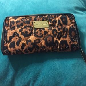 Betsey Johnson cheetah print wallet