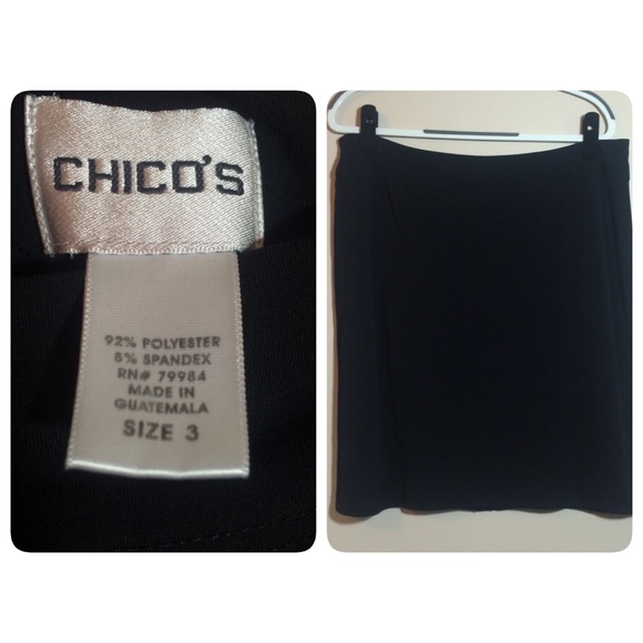 Chico's Black Pencil Skirt