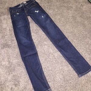 Lightly Ripped Dark Wash Hollister Jeans