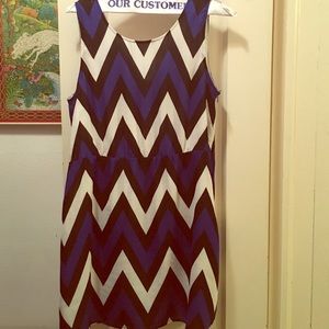 Chevron print dress