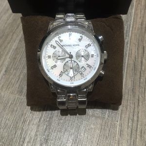 Authentic Michael Kors Clear Band Watch