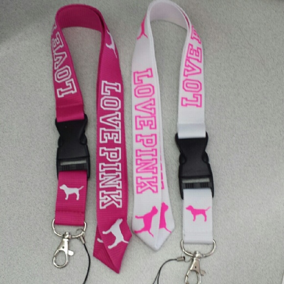 2 New Love Pink lanyards