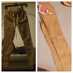 Joggers long pant ! Wheat in color