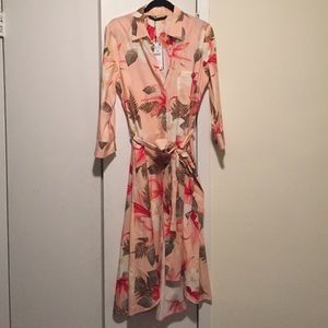 Floral shirt dress