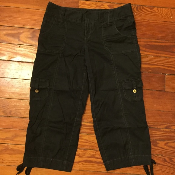 Express cargo capri pants