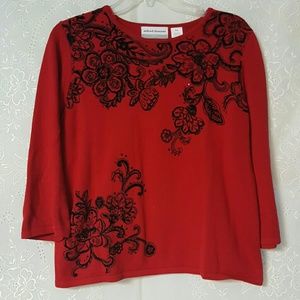 Red and Black Sweater