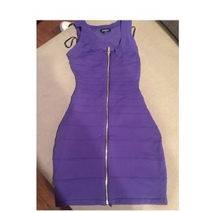 ❌❌❌SOLD❌❌❌Bebe purple bodycon Dress