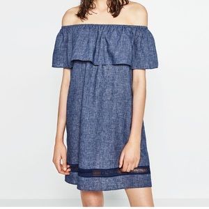 Zara blue dress