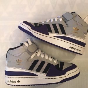 Adidas Forum Mid light gray- purple- black