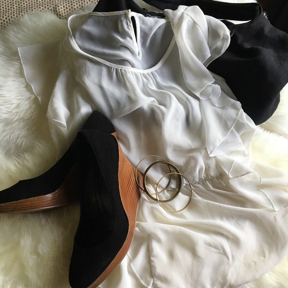 Sheer, Ruffled Blouse