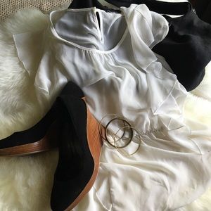 Sheer, Ruffled Blouse