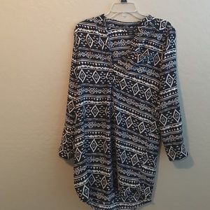 Dress with tribal pattern