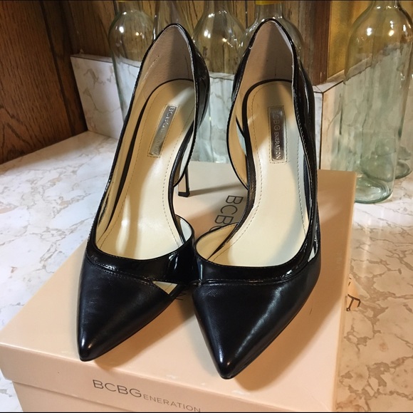 Sexy D'orsay Black Leather BCBGeneration Heels