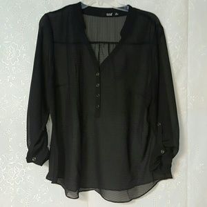 Black Sheer Blouse