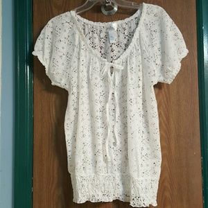 White Lacey Blouse