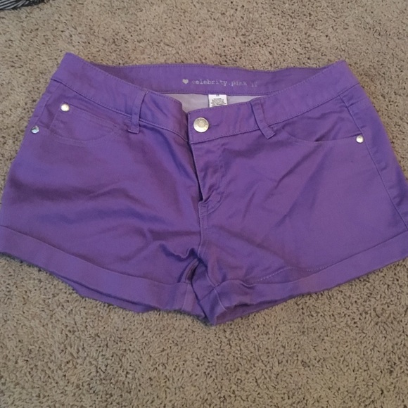 Purple shorts for summer