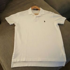 Polo Ralph Lauren Mens White Collared Shirt