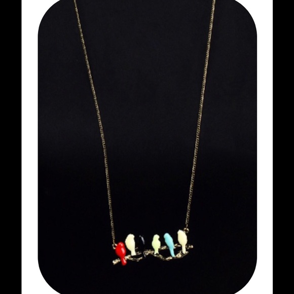 New Birds On A Branch Necklace - Picture 2 of 2