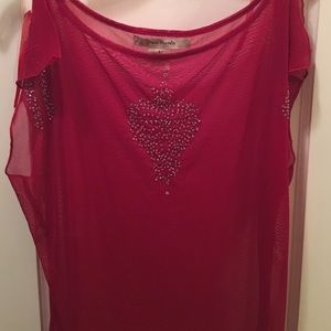 Free People red beaded top