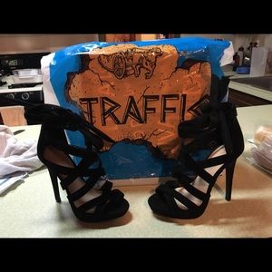 Black high heels