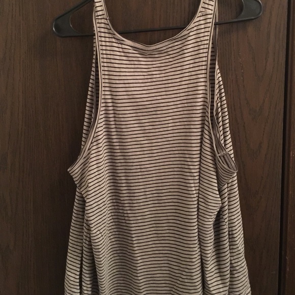 Striped Racer Back Tank - Picture 2 of 2