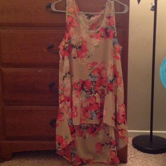 Floral high low dress
