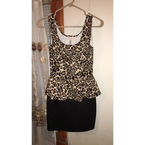 Leopard printed dress