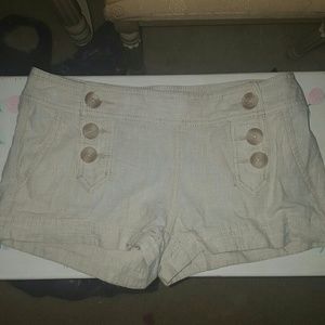 Express High Waisted Shorts 3 Buttons on both side