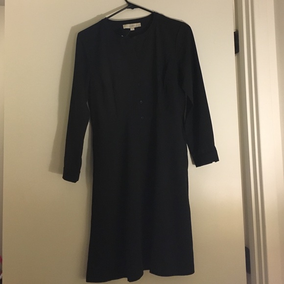 NWT Ann Taylor Loft black shirt dress size 2